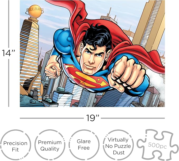 AQUARIUS DC Comics Superman 500 Piece Jigsaw Puzzle (Vertical Box)