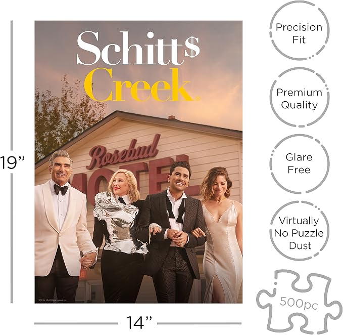 AQUARIUS Schitt's Creek Cast Puzzle (500 Piece Jigsaw Puzzle)