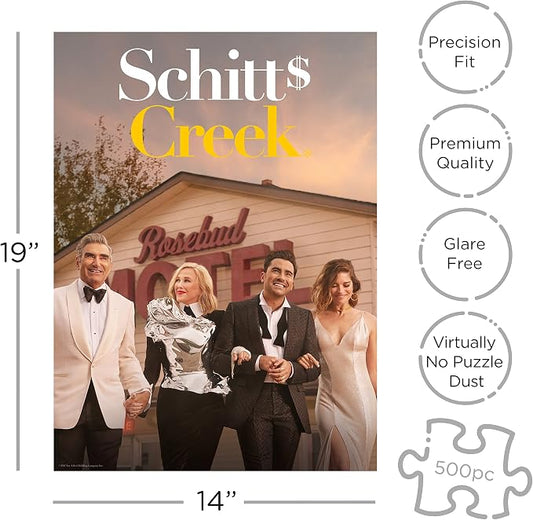 AQUARIUS Schitt's Creek Cast Puzzle (500 Piece Jigsaw Puzzle)