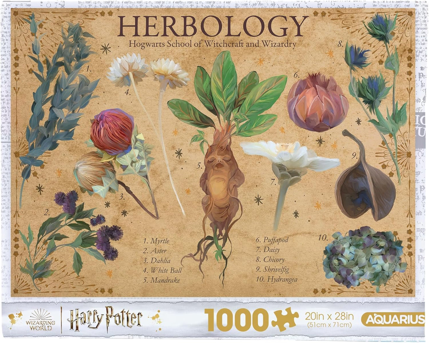 AQUARIUS Harry Potter Herbology 1000 Piece Jigsaw Puzzle