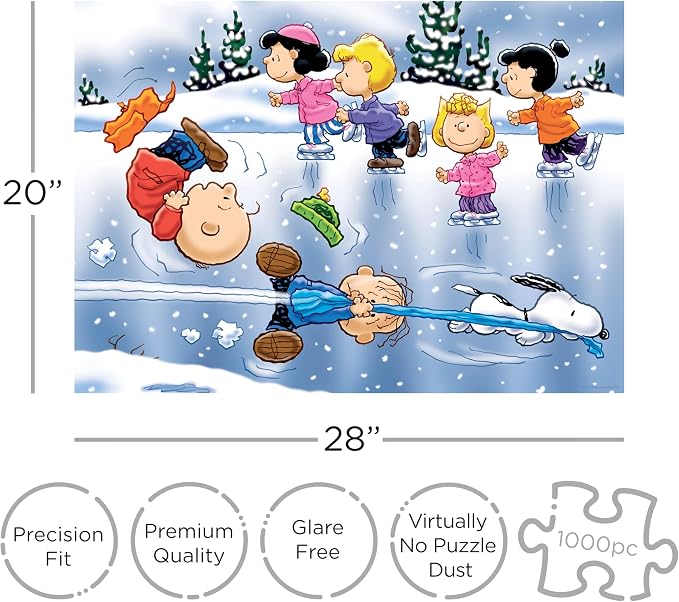 AQUARIUS Peanuts – Skating 1000 Piece Jigsaw Puzzle