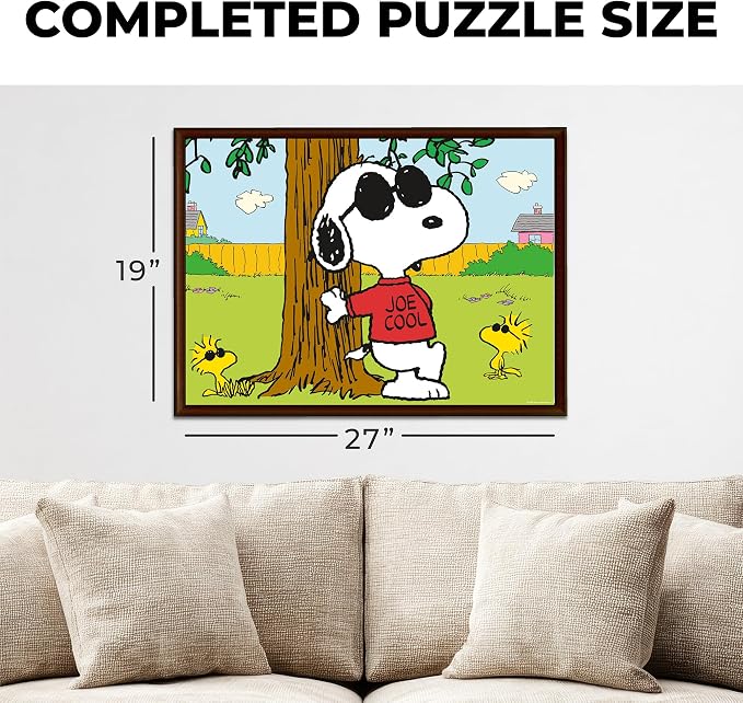 AQUARIUS Peanuts Joe Cool 1000 Piece Jigsaw Puzzles (8×8 Box)