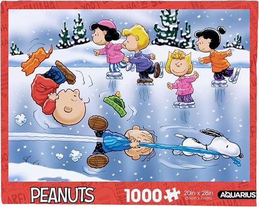 AQUARIUS Peanuts – Skating 1000 Piece Jigsaw Puzzle