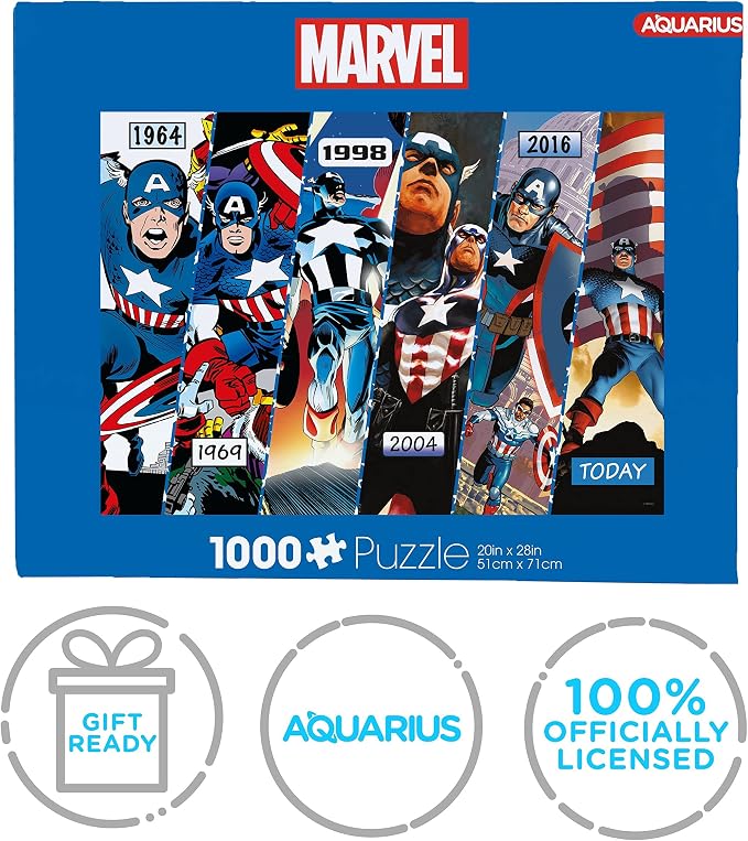 Aquarius Marvel Captain America (1000 Piece Jigsaw Puzzle)