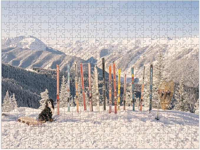 GALISON Gray Malin The Winter Holiday 500 Piece Double Sided Puzzle