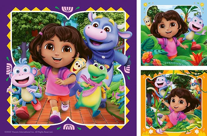 RAVENSBURGER Dora The Explorer - Ready to Party! 3x49 pc Puzzle