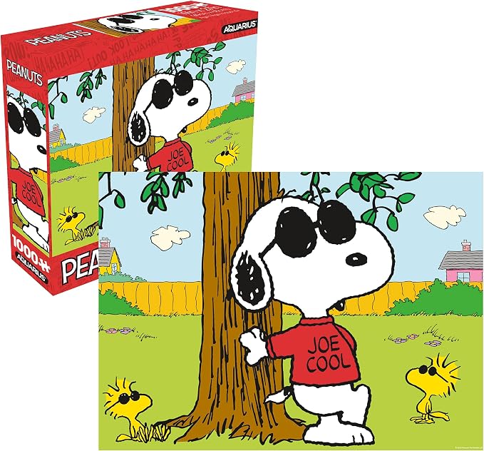 AQUARIUS Peanuts Joe Cool 1000 Piece Jigsaw Puzzles (8×8 Box)
