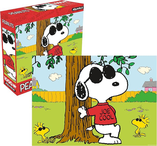 AQUARIUS Peanuts Joe Cool 1000 Piece Jigsaw Puzzles (8×8 Box)