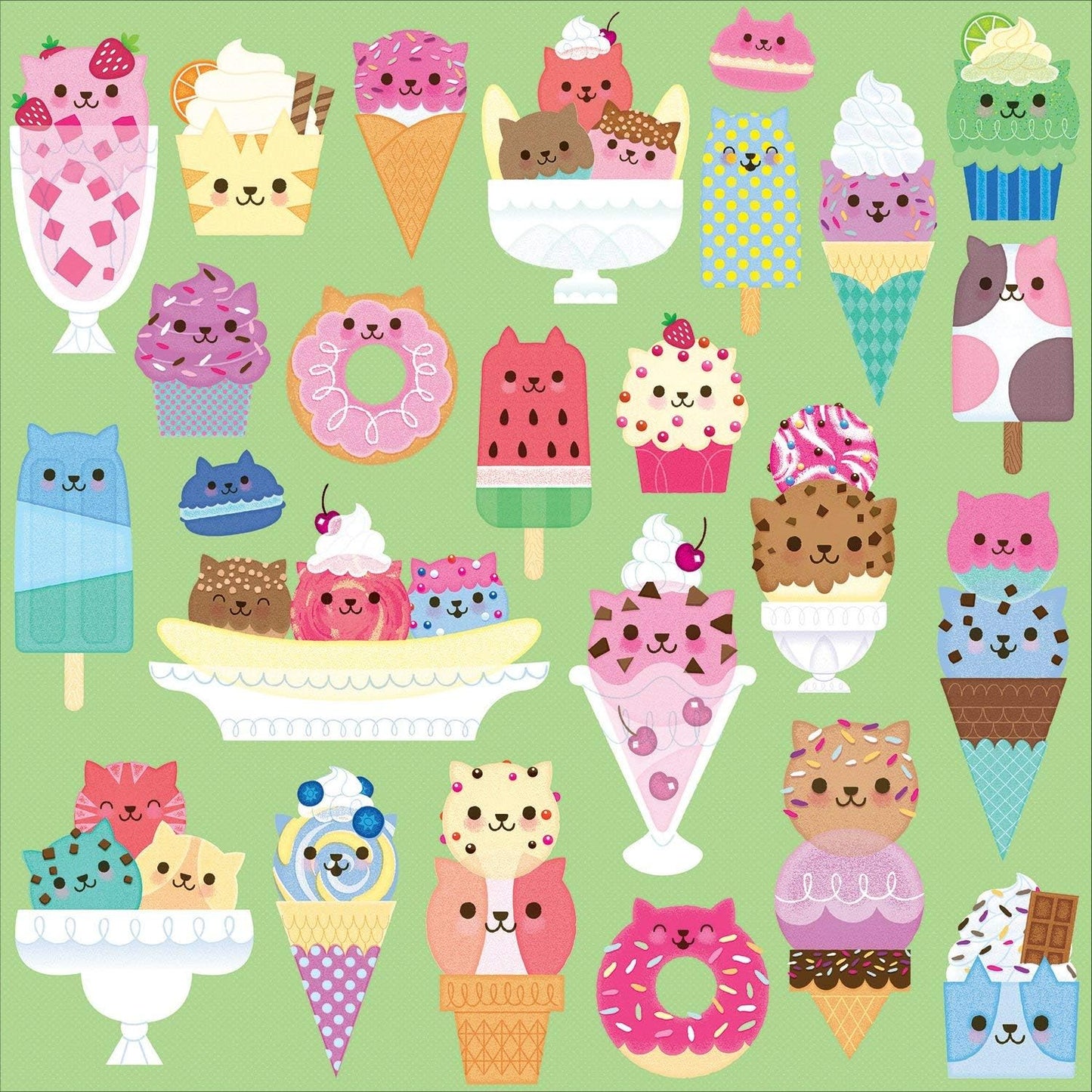 MUDPUPPY Cat Cafe 500 Piece Puzzle