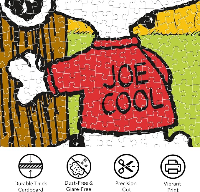 AQUARIUS Peanuts Joe Cool 1000 Piece Jigsaw Puzzles (8×8 Box)
