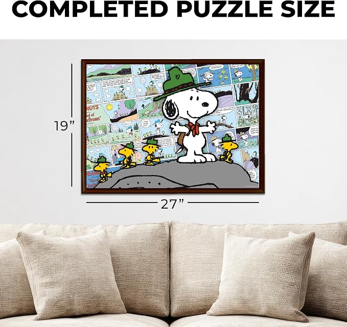 AQUARIUS Peanuts Beagle Scouts 1000 Piece Jigsaw Puzzle (8×8 Box)