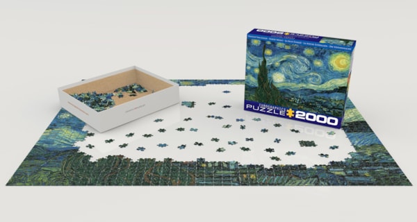 Eurographics Starry Night by Vincent van Gogh 2000-Piece Puzzle