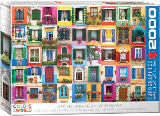Eurographics Puzzles, Mediterranean Windows. 2000-Piece Puzzle