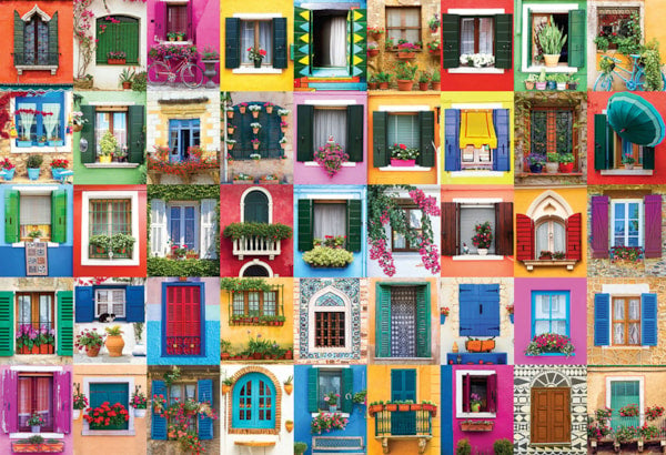 Eurographics Puzzles, Mediterranean Windows. 2000-Piece Puzzle