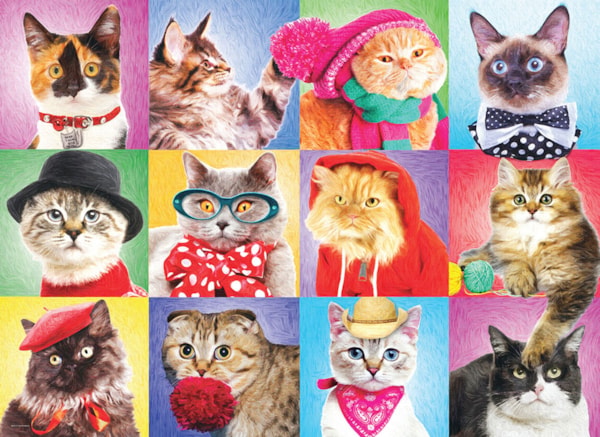 Eurographics Silly Cats  XL Oversize 300 Pieces Puzzle