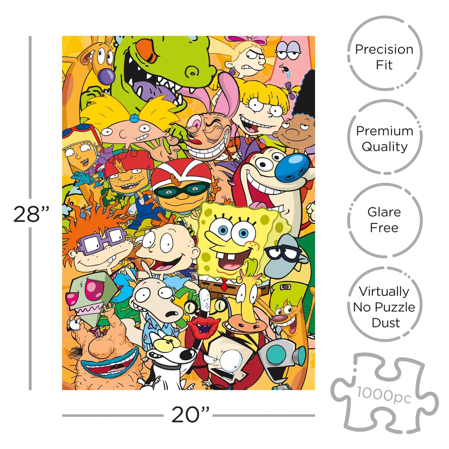 AQUARIUS Nickelodeon Cast 1000 Piece Jigsaw Puzzle