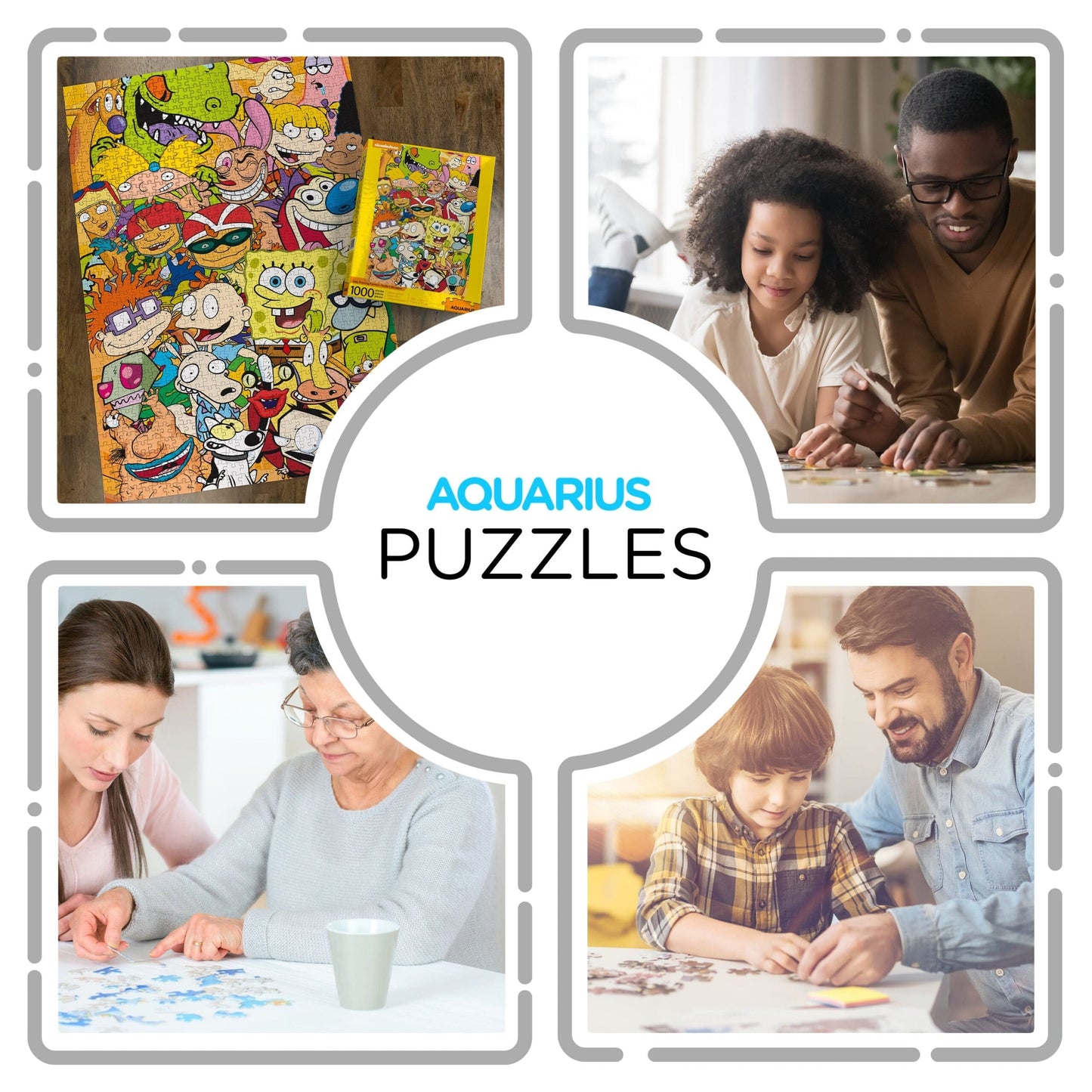 AQUARIUS Nickelodeon Cast 1000 Piece Jigsaw Puzzle