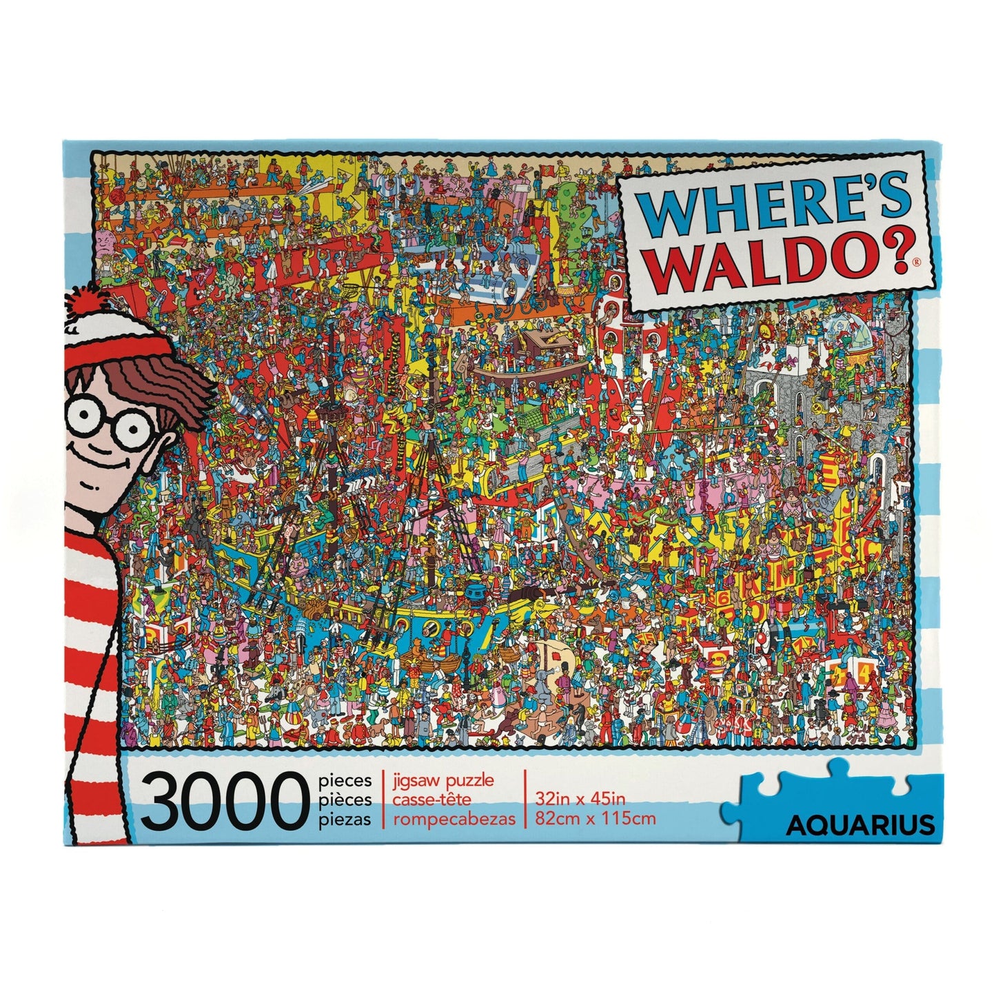 AQUARIUS Where’s Waldo 3000 Piece Jigsaw Puzzle