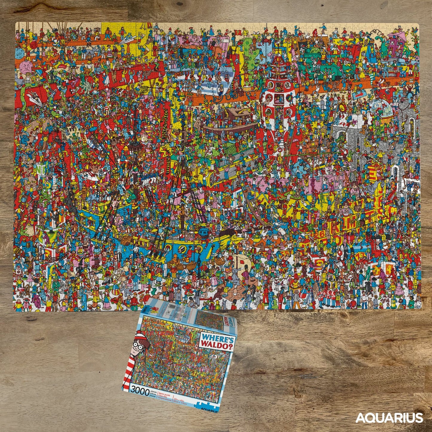 AQUARIUS Where’s Waldo 3000 Piece Jigsaw Puzzle