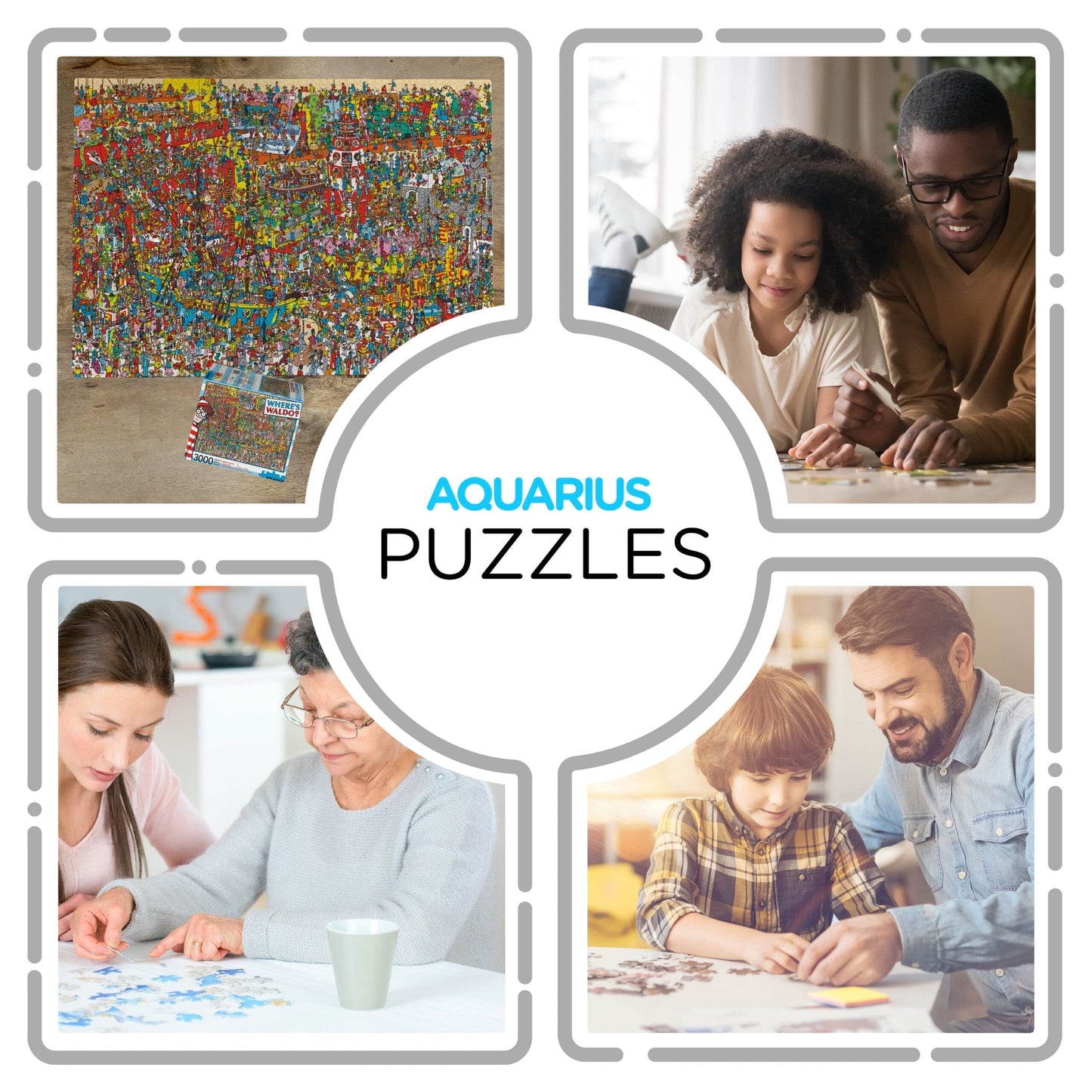 AQUARIUS Where’s Waldo 3000 Piece Jigsaw Puzzle