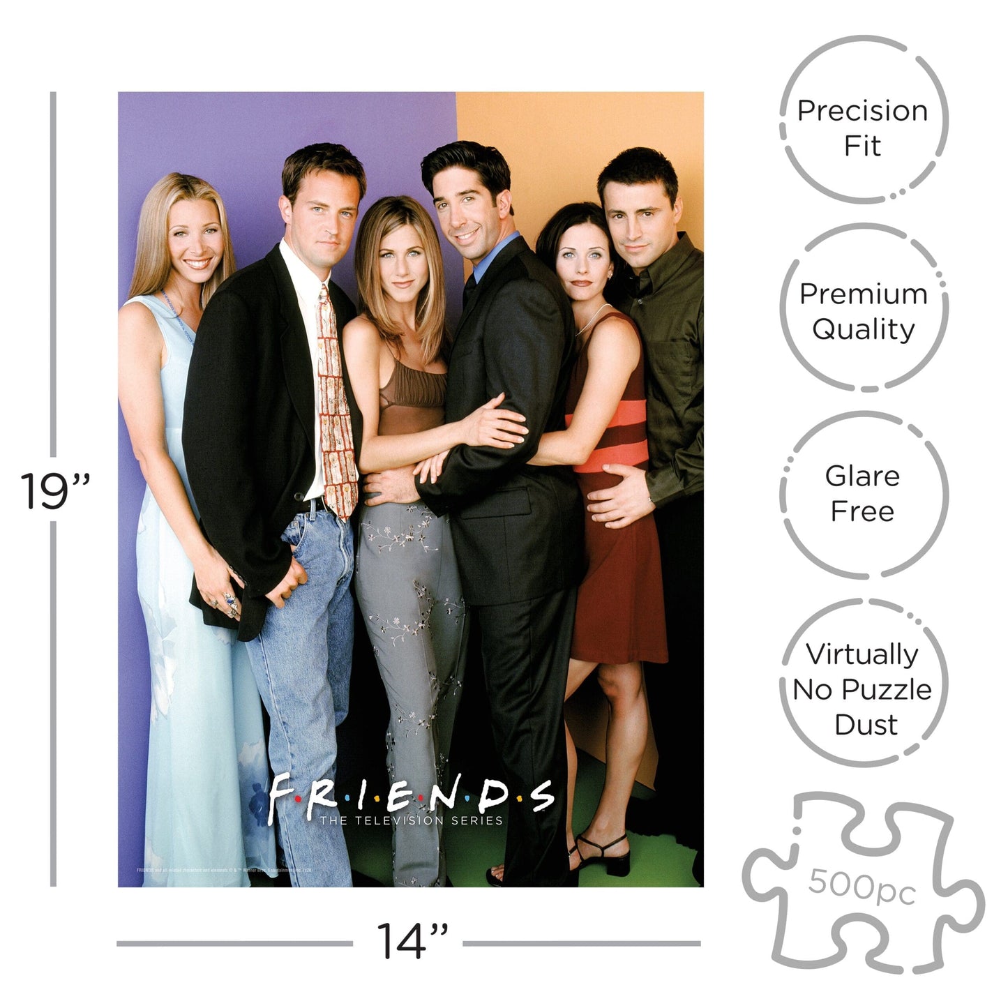 AQUARIUS Friends Cast 500 Piece Jigsaw Puzzle