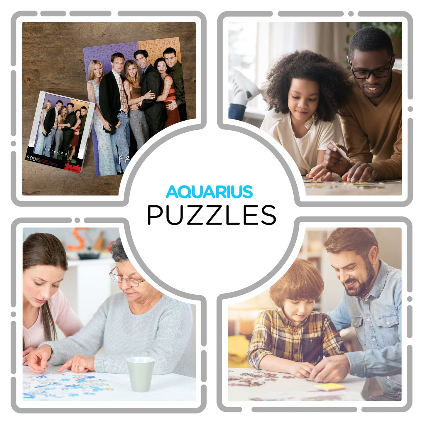 AQUARIUS Friends Cast 500 Piece Jigsaw Puzzle