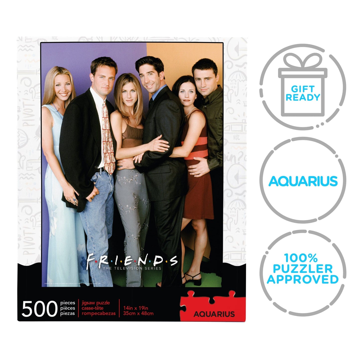AQUARIUS Friends Cast 500 Piece Jigsaw Puzzle