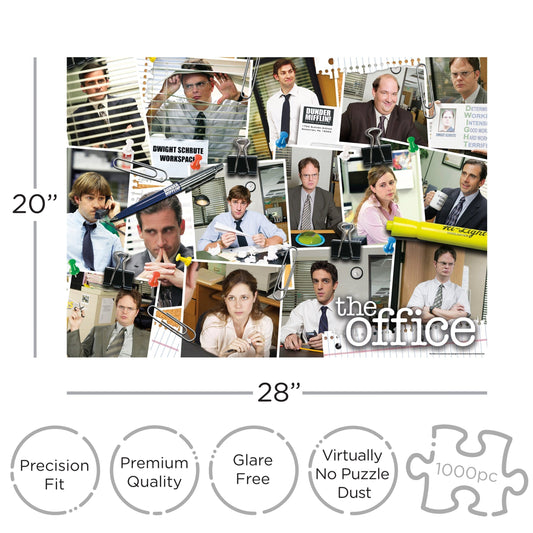 AQUARIUS The Office – Cast Collage 1000 Piece Jigsaw Puzzle