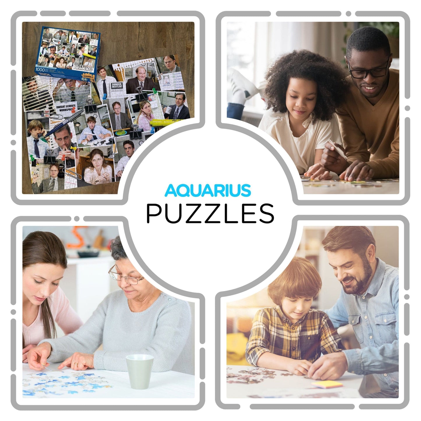 AQUARIUS The Office – Cast Collage 1000 Piece Jigsaw Puzzle