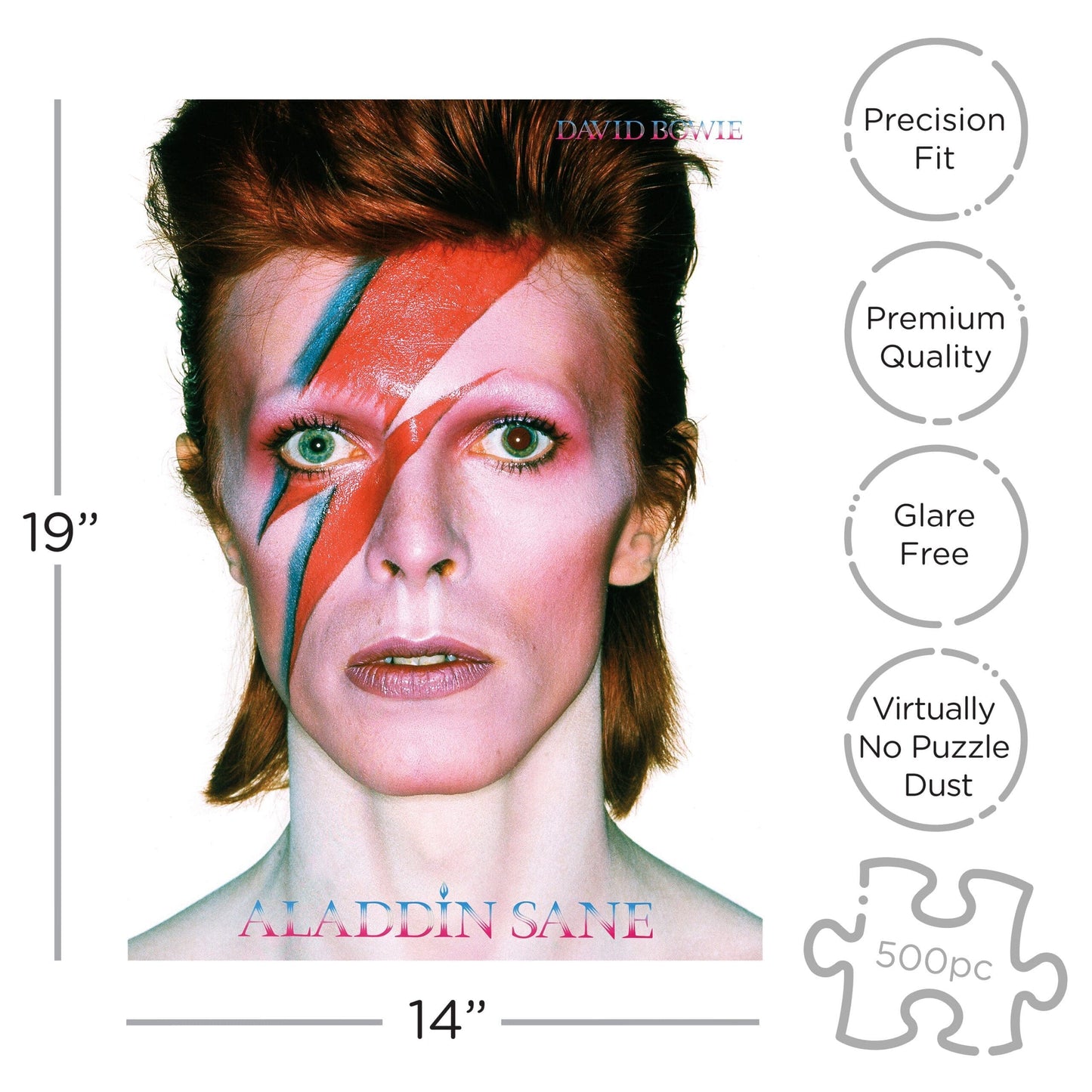 AQUARIUS David Bowie Aladdine 500 Piece Jigsaw Puzzle
