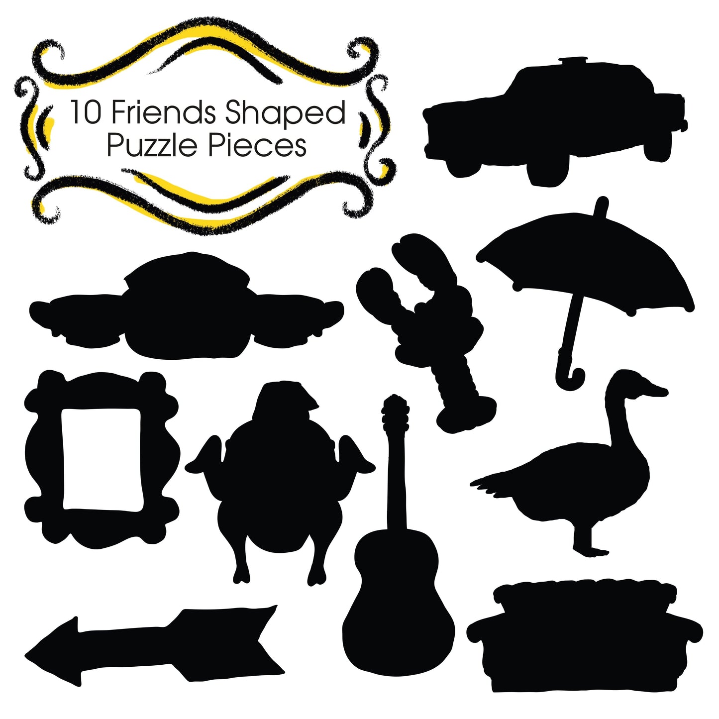 AQUARIUS Friends Apartment Diecut 1000 Piece Jigsaw Puzzle
