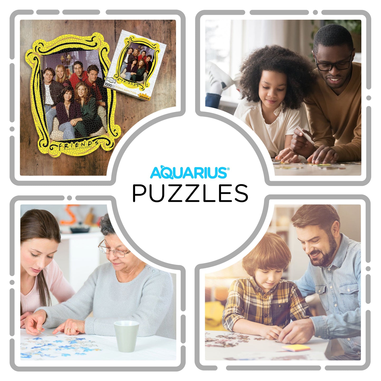 AQUARIUS Friends Apartment Diecut 1000 Piece Jigsaw Puzzle