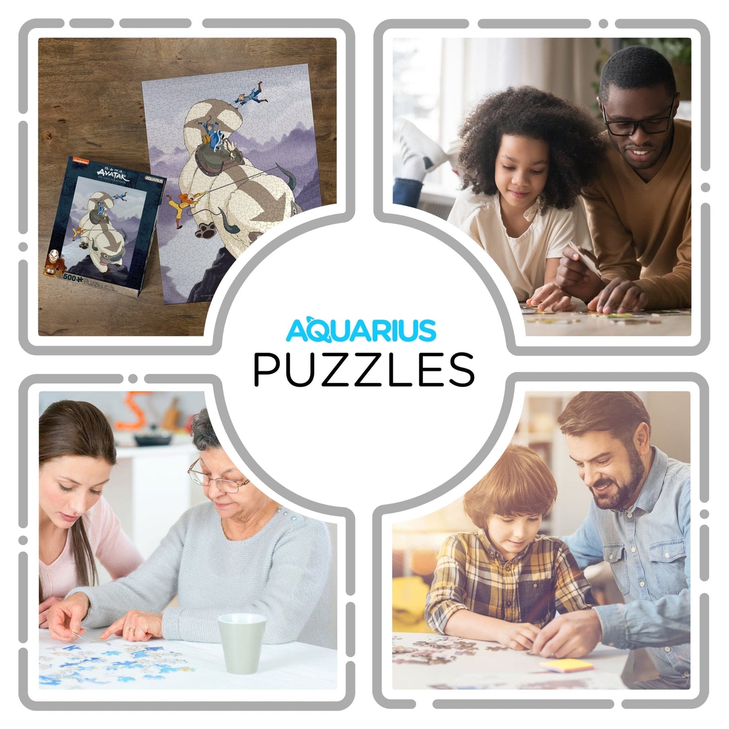 AQUARIUS Avatar Appa & Gang 500 Piece Jigsaw Puzzle