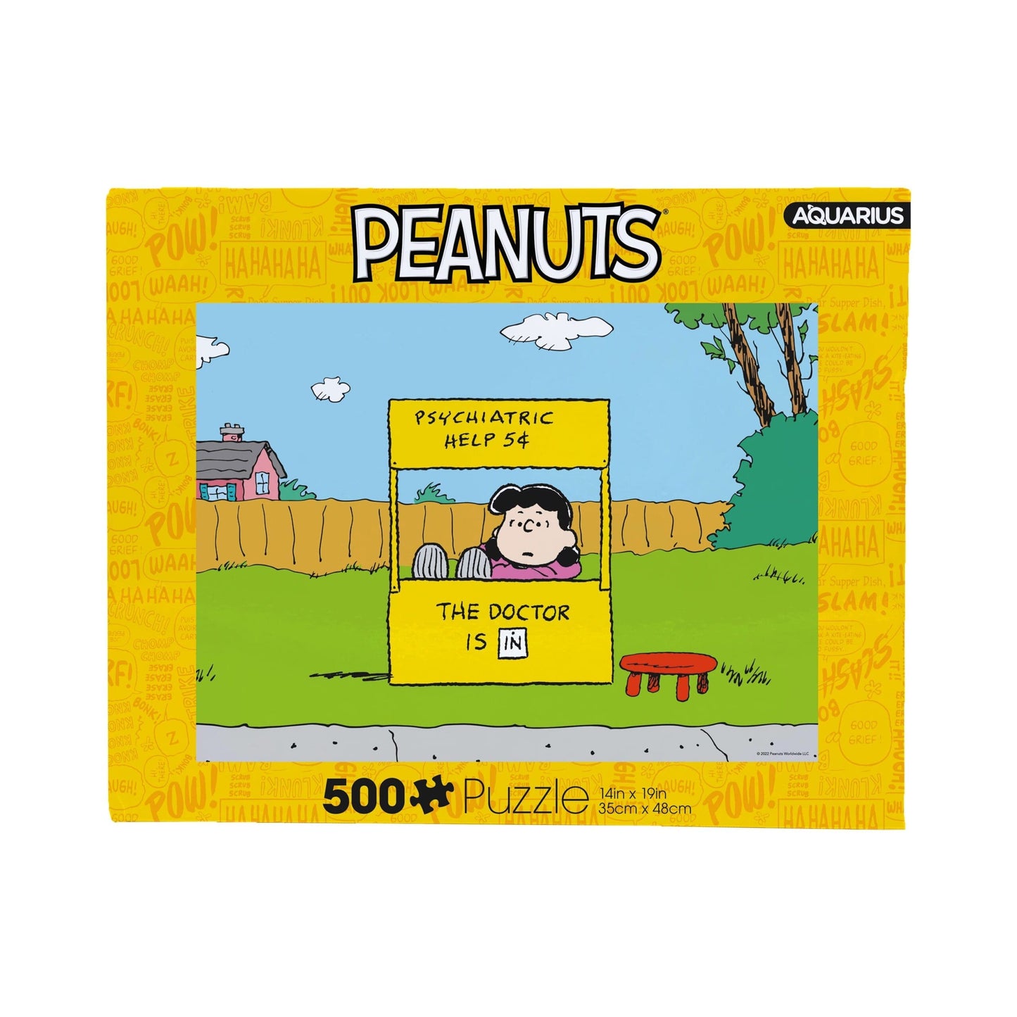 AQUARIUS Peanuts Lucy Doctor is In 500 Piece Jigsaw Puzzle