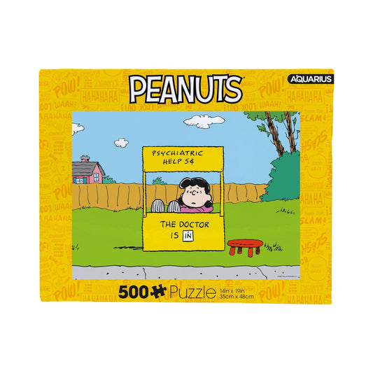 AQUARIUS Peanuts Lucy Doctor is In 500 Piece Jigsaw Puzzle