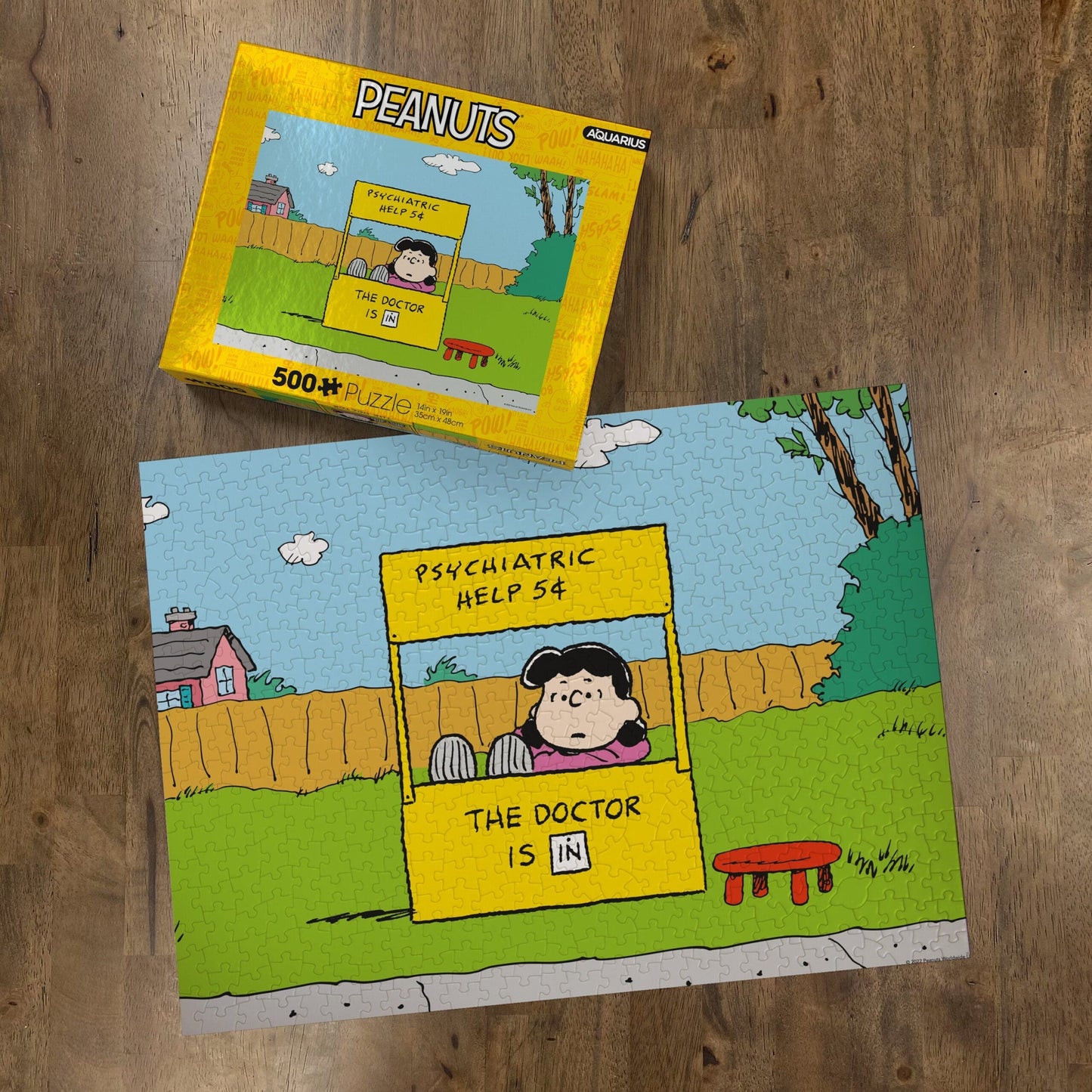 AQUARIUS Peanuts Lucy Doctor is In 500 Piece Jigsaw Puzzle