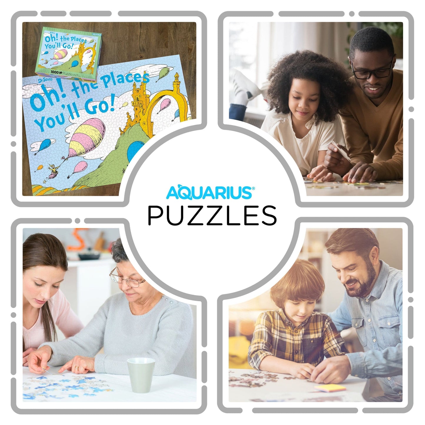 AQUARIUS Oh, The Places You’ll Go! 1000 Piece Jigsaw Puzzle