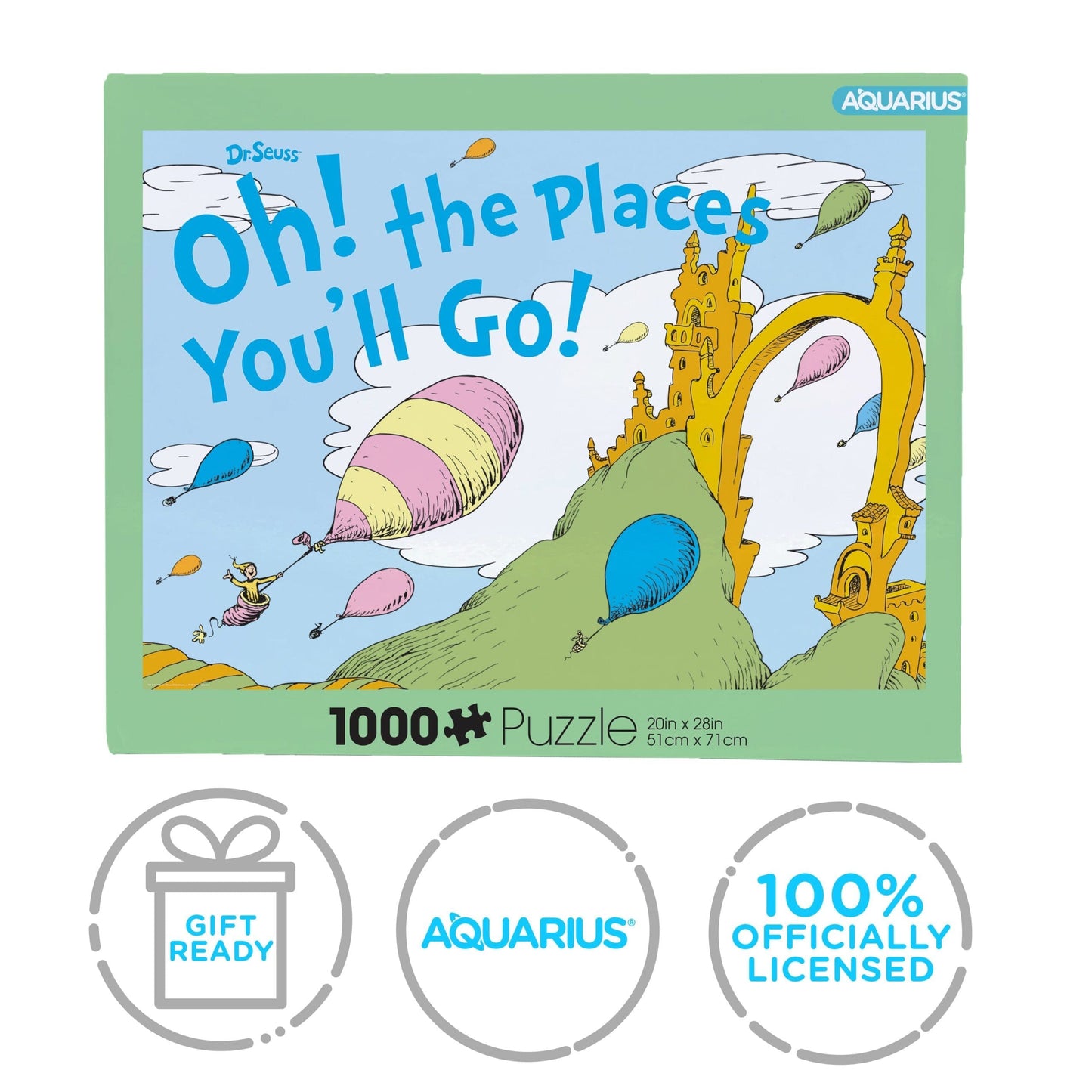 AQUARIUS Oh, The Places You’ll Go! 1000 Piece Jigsaw Puzzle