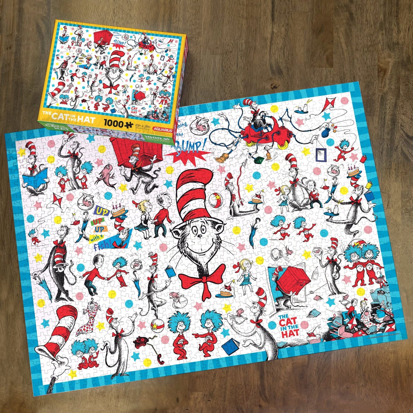 AQUARIUS Cat in The Hat 1000 Piece Jigsaw Puzzle