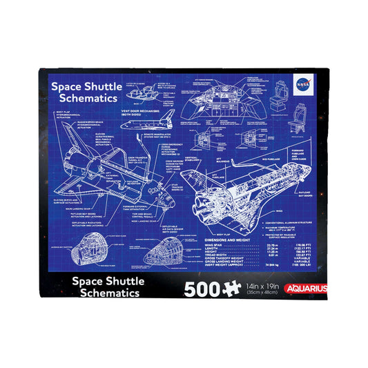 AQUARIUS NASA – Shuttle Schematic 500 Piece Jigsaw Puzzle