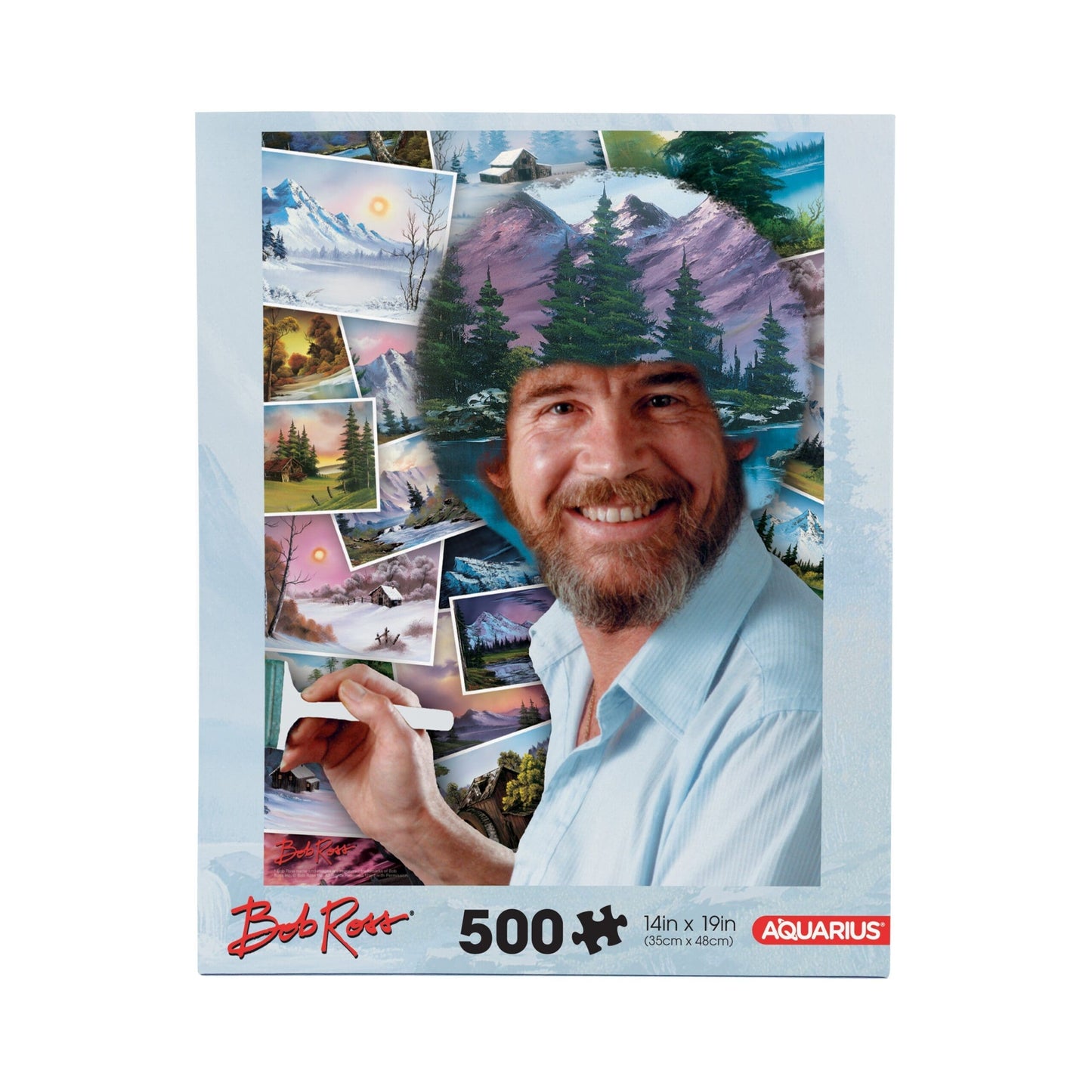 AQUARIUS Bob Ross Hair 500 Piece Jigsaw Puzzle