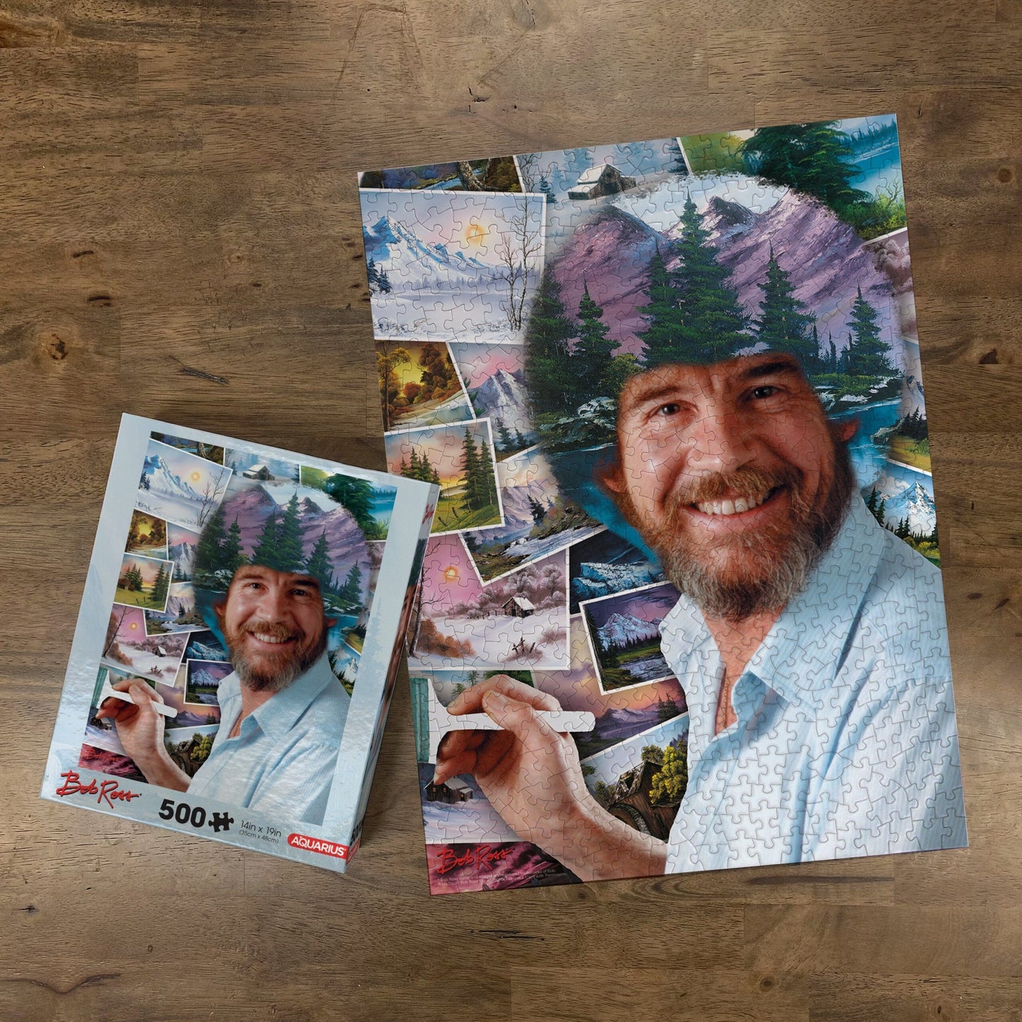 AQUARIUS Bob Ross Hair 500 Piece Jigsaw Puzzle