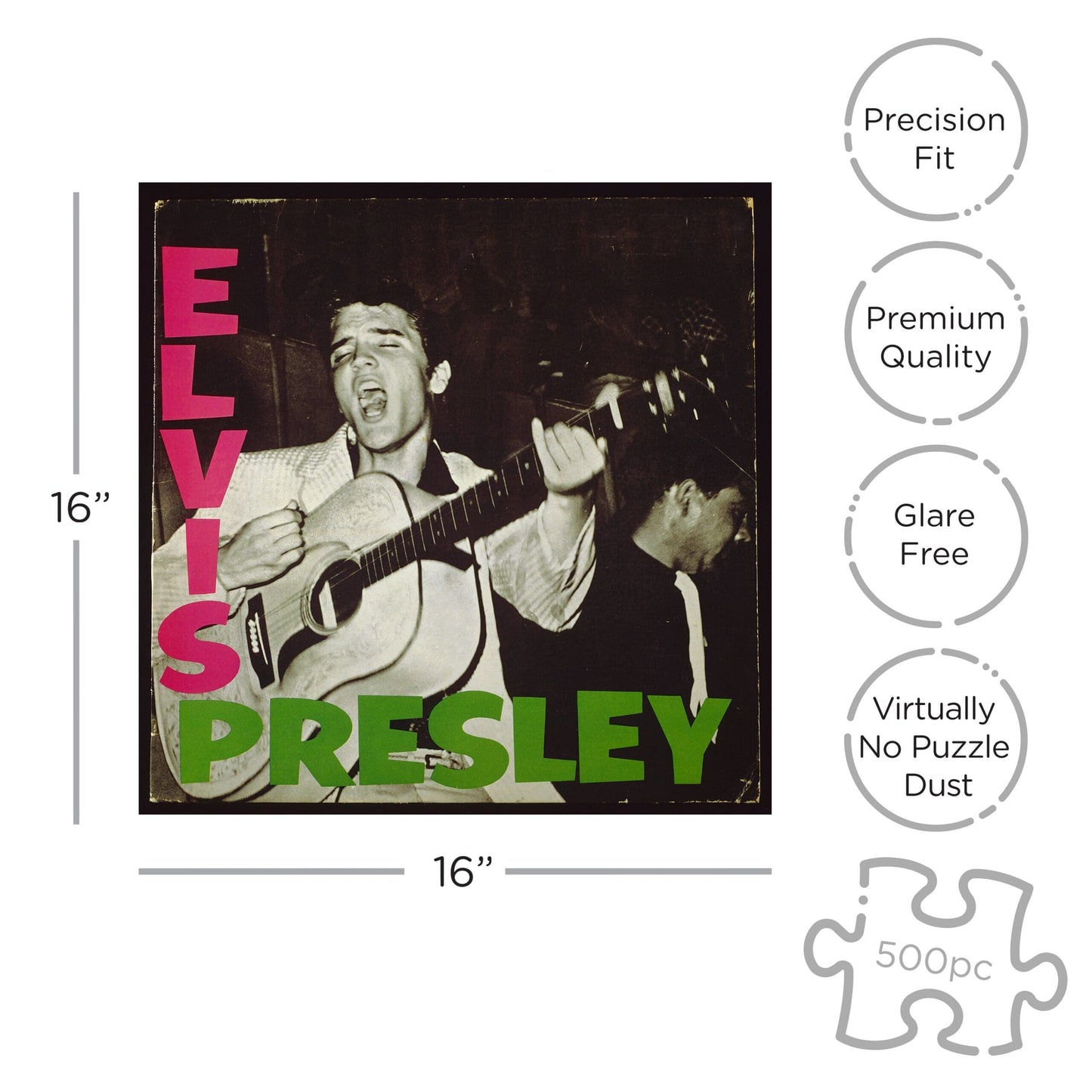 ROCK SAWS Elvis Presley ’56 (500 Piece Jigsaw Puzzle)