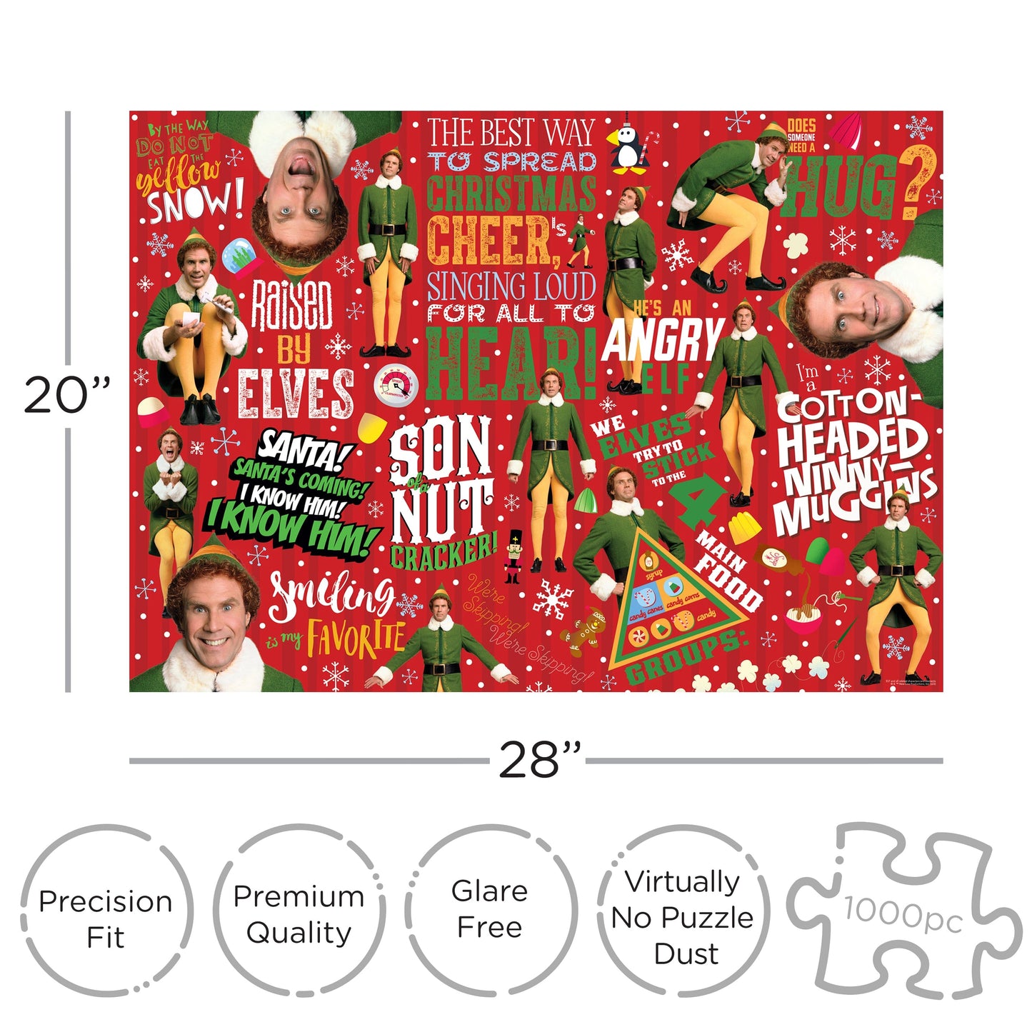 AQUARIUS Elf – Wrapping Paper 1000 Piece Jigsaw Puzzle