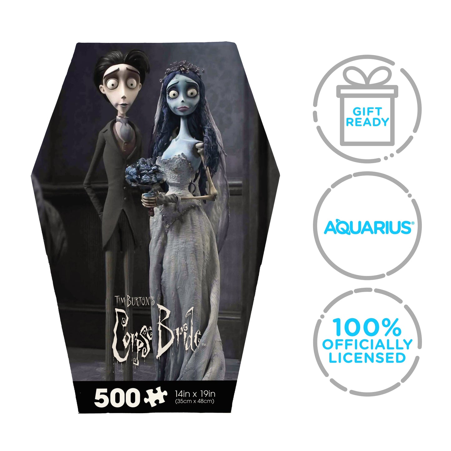 AQUARIUS Corpse Bride Coffin Box 500 Piece Jigsaw Puzzle