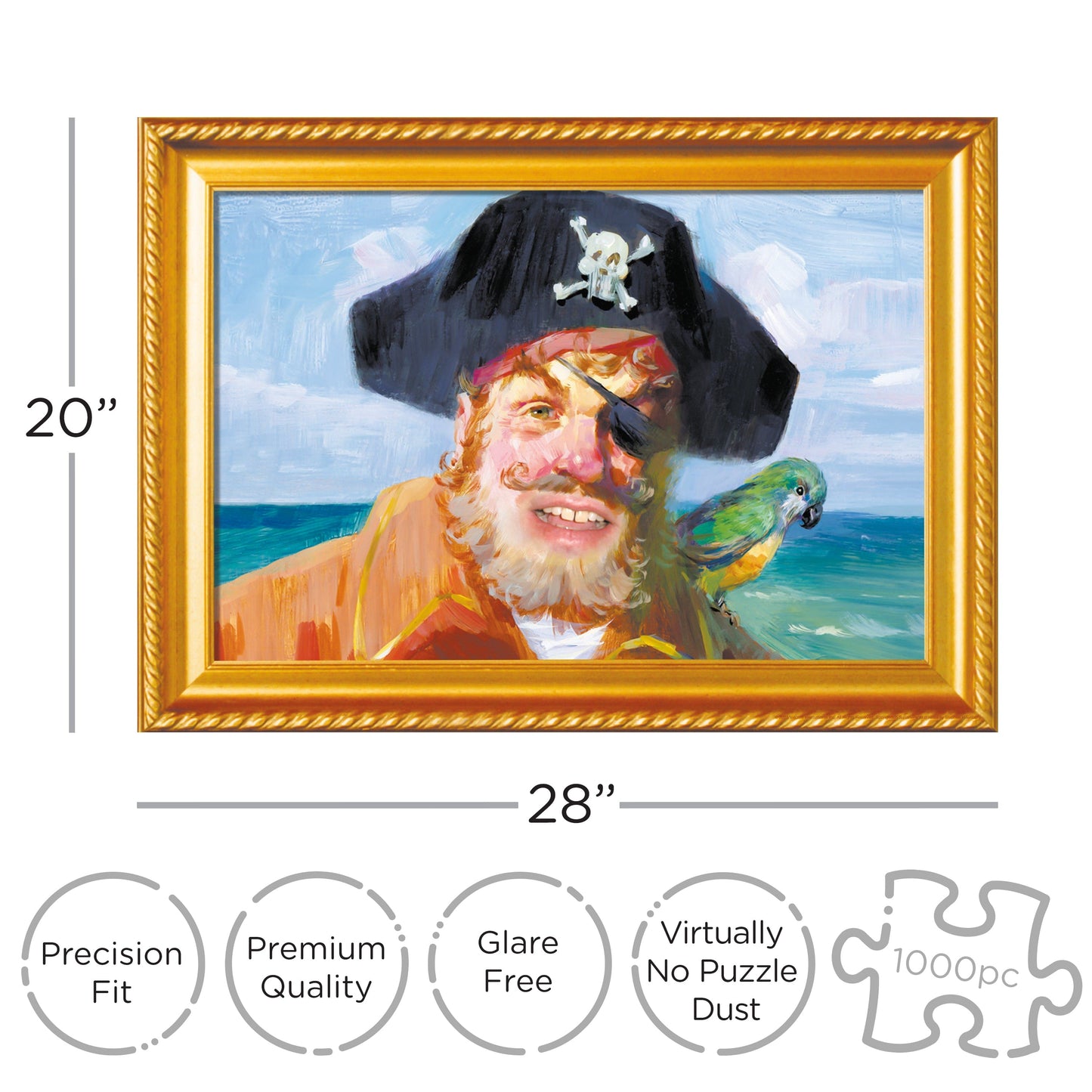 AQUARIUS SpongeBob SquarePants Painty The Pirate 1000 Piece Jigsaw Puzzle
