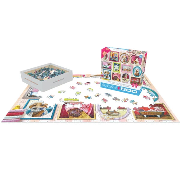 Eurographics A day at the Spa  Large Oversize 500 pieces Puzzle