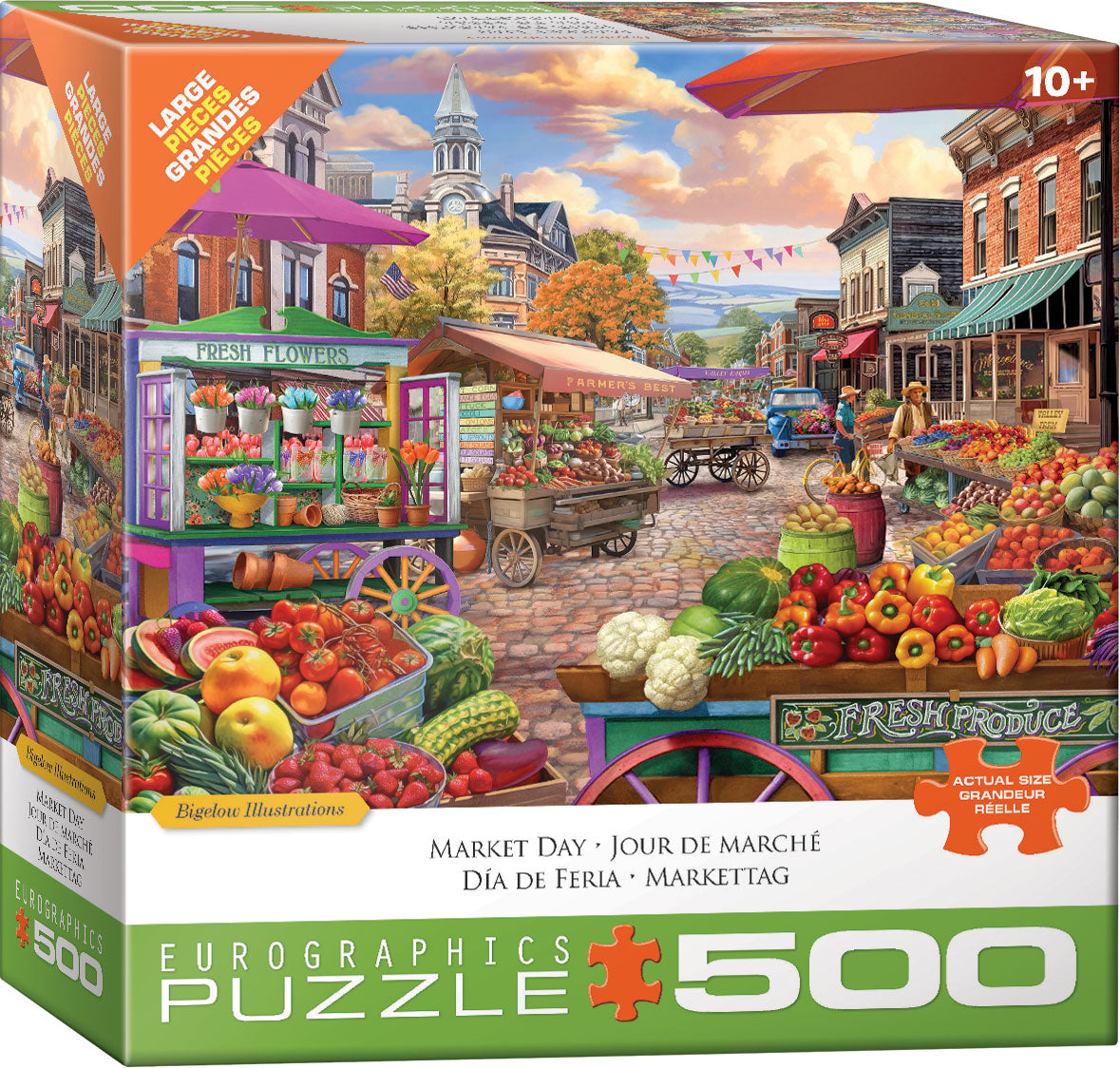 Eurographics Market Day  Large Oversize 500 pieces Puzzle.