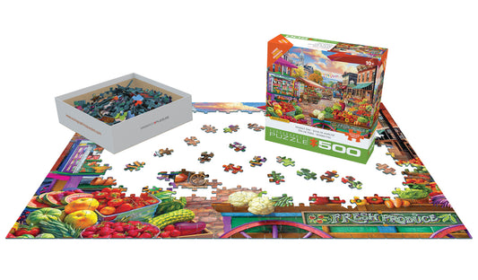 Eurographics Market Day  Large Oversize 500 pieces Puzzle.