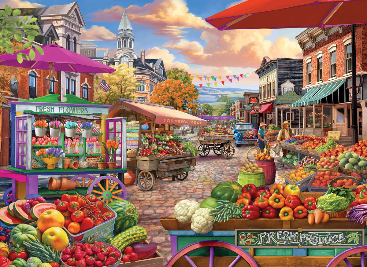 Eurographics Market Day  Large Oversize 500 pieces Puzzle.